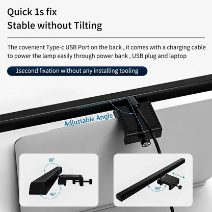 Illuminate Your Workspace with the LED Desk Lamp Monitor Light Bar - Dimmable, USB-Powered, and Stylish for Office or Home