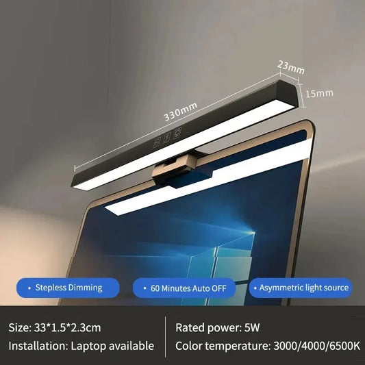 Illuminate Your Workspace with the LED Desk Lamp Monitor Light Bar - Dimmable, USB-Powered, and Stylish for Office or Home