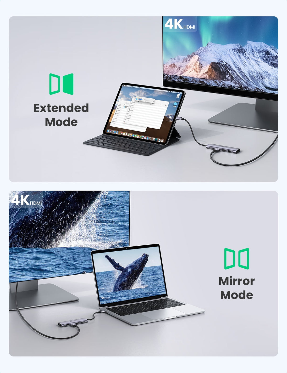 Elevate Your Connectivity with the 6-In-1 USB-C Hub: 4K HDMI, 3 USB 3.0 Ports, and SD/TF Card Reader - Perfect for Macbook, iPad, and iPhone 15 Pro/Pro Max in Sleek Silver