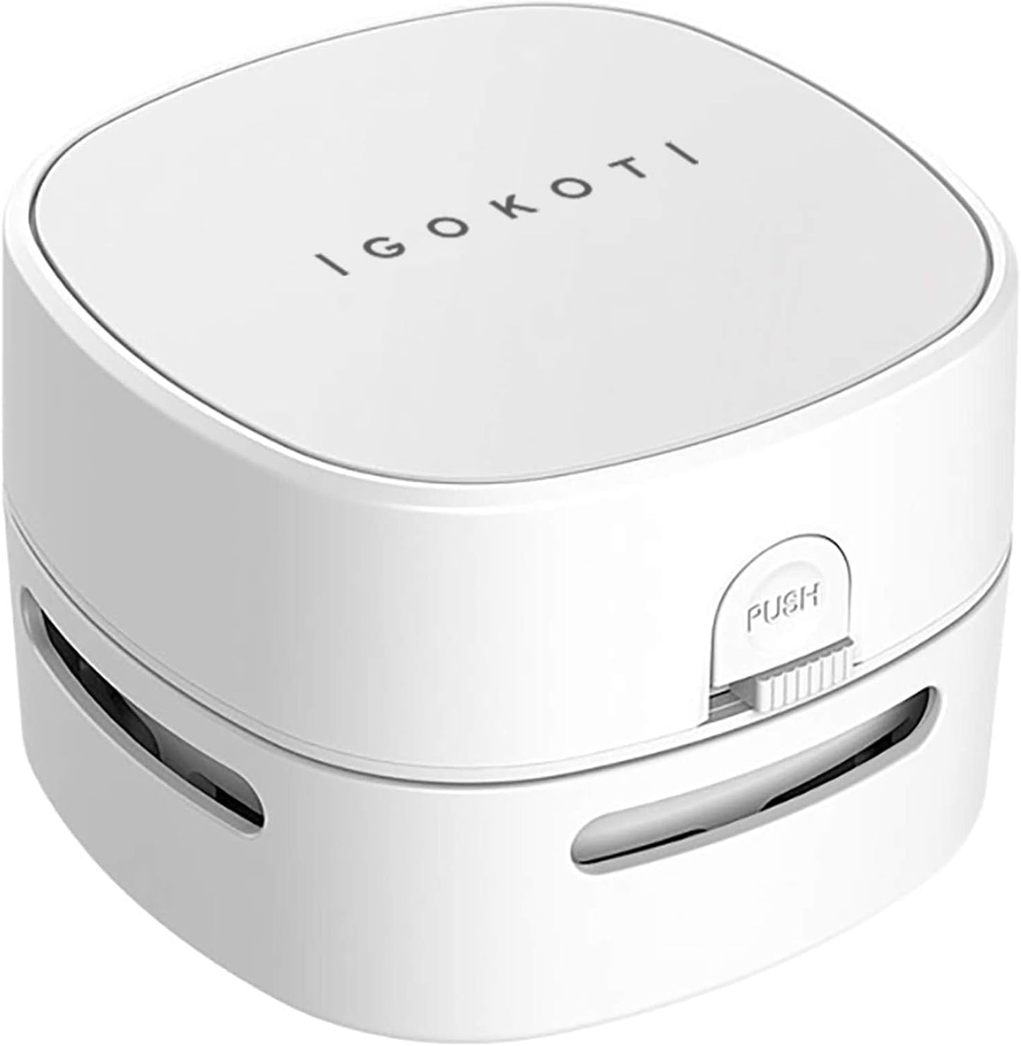 Sleek White Desk Vacuum Cleaner - Battery Excluded for Ultimate Convenience