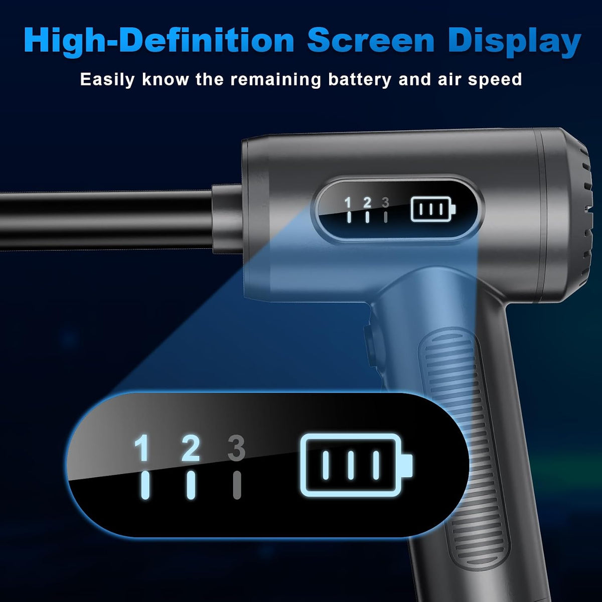 Powerful Rechargeable Cordless Air Duster - Ultimate Cleaning Solution for Home and Office
