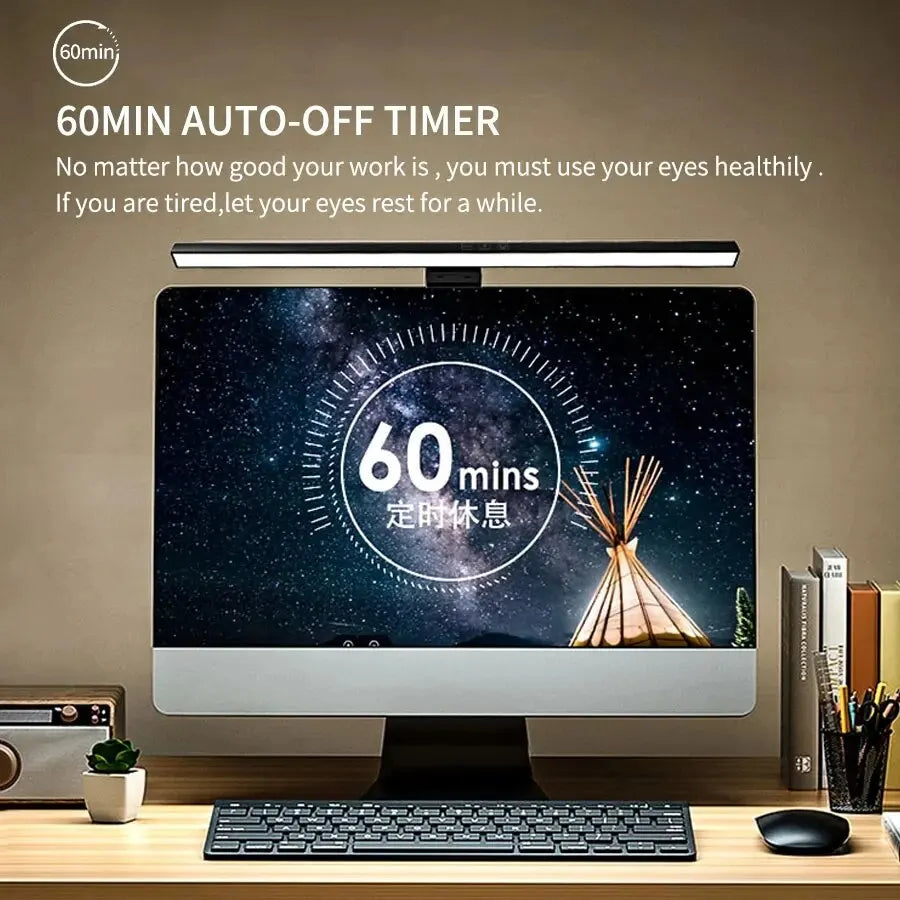 Illuminate Your Workspace with the LED Desk Lamp Monitor Light Bar - Dimmable, USB-Powered, and Stylish for Office or Home