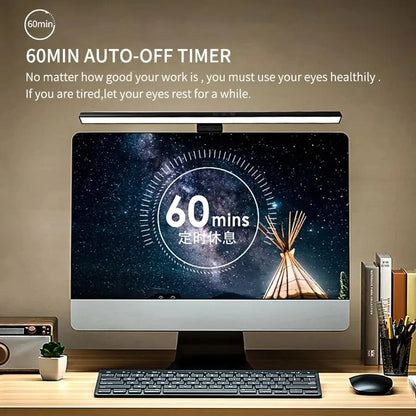 Illuminate Your Workspace with the LED Desk Lamp Monitor Light Bar - Dimmable, USB-Powered, and Stylish for Office or Home