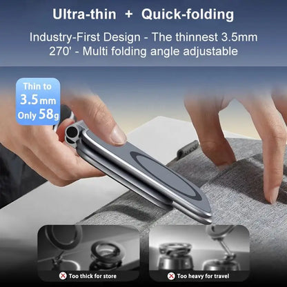 Revolutionary Dual Magnetic Phone Stand: Ultrathin, Foldable, and Multi-Functional Car Holder for Your Smartphone