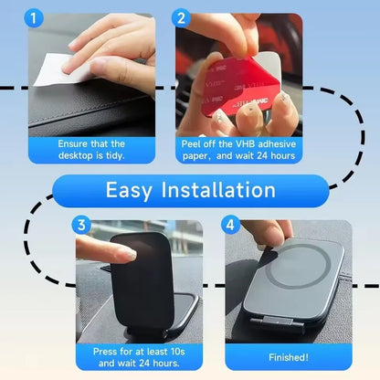 Revolutionary Dual Magnetic Phone Stand: Ultrathin, Foldable, and Multi-Functional Car Holder for Your Smartphone