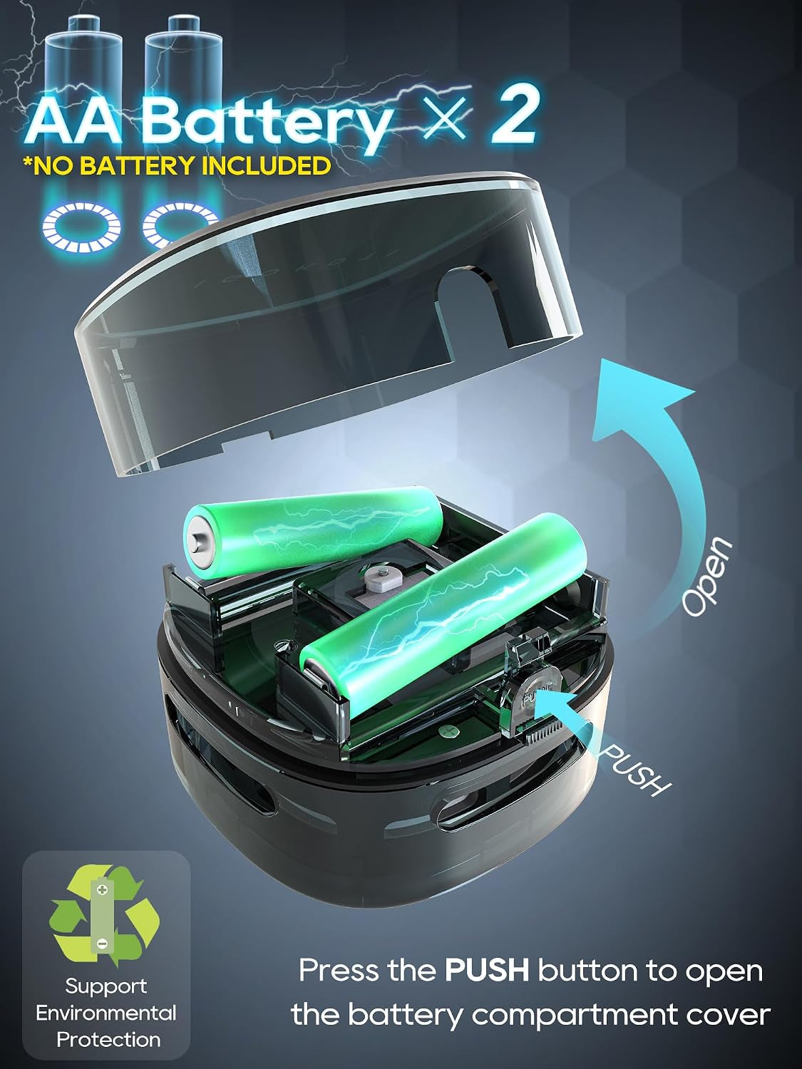 Sleek White Desk Vacuum Cleaner - Battery Excluded for Ultimate Convenience